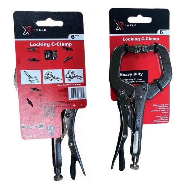 11 in Pliers, C, Locking, Steel Black Nickel Chrome, Xtrweld, Mfr#: TPLR11RT